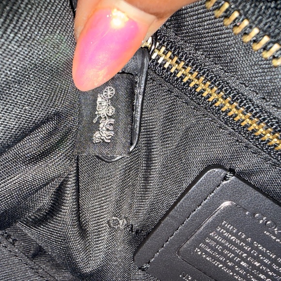 Coach Grace 20 – Metallic Black + Gunmetal – NWOT - Picture 8 of 9